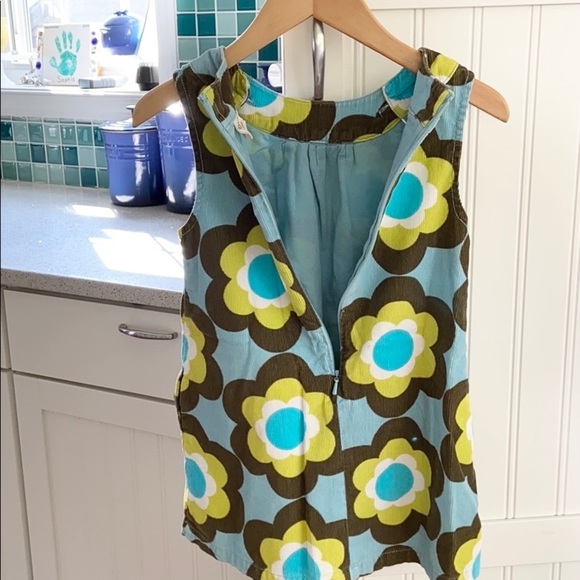 Mini Boden Girls Big Floral Fully Lined Corduroy Dress 3-4 - Picture 6 of 11